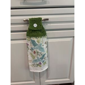 Crochet Top Kitchen Towel- Birds